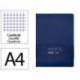 CUADERNO CON GOMILLA ANTARTIK NOTES TAPA DURA DIN A4 HOJAS CUADRICULA AZUL MARINO 100 HOJAS 80 GR FSC
