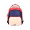 MOCHILA ESCOLAR MARCA LIDERPAPEL MULTIBOLSILLO INFANTIL AZUL MARINO ROJO BEIGE 350X110X270 MM