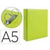 Carpeta 2 Anillas Liderpapel A5 Verde 40 mm
