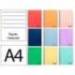 CUADERNO ESPIRAL LIDERPAPEL DIN A4 MICRO WONDER TAPA PLASTICO 120H 90 GR HORIZONTAL 5 BANDAS 4 TALADROS COLORES