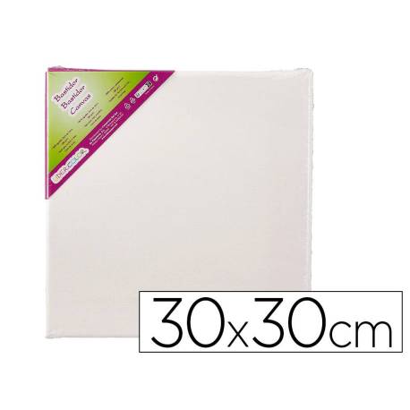 BASTIDOR MARCA LIDERCOLOR LIENZO GRAPADO LATERAL ALGODON 100% 30X30 CM