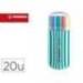 ROTULADOR MARCA STABILO PUNTA DE FIBRA PEN 68 ZEBRUI TURQUESA ESTUCHE DE 20 UNIDADES COLORES SURTIDOS