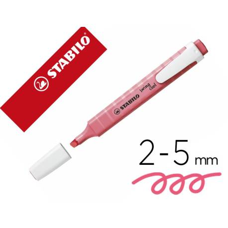 ROTULADOR STABILO FLUORESCENTE SWING COOL PASTEL ROSA CEREZO EN FLOR