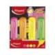 ROTULADOR MARCA MAPED FLUORESCENTE GLITTER BLISTER DE 12 UNIDADES COLORES SURTIDOS