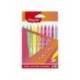 ROTULADOR MARCA MAPED FLUORESCENTE NEON CAJA DE 10 UNIDADES COLORES SURTIDOS