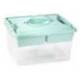 CAJA ORGANIZADORA PLASTICO MARCA PLASTICFORTE N 9 CON BANDEJA COLORES SURTIDOS 27X34X18 CM
