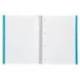 CUADERNO ESPIRAL MARCA LIDERPAPEL A4 MICRO WONDER TAPA PLASTICO 120H 90GR CUADRO 5MM 5 BANDAS 4 TALADROS COLOR VERDE OSCURO