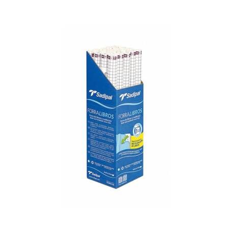 ROLLO PLASTICO ADHESIVO MARCA SADIPAL 0.50X1.50 MT 50 MC FORRALIBROS REMOVIBLE 1 AÑO