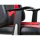 SILLA MARCA Q-CONNECT GAMING ORVIETO SIMIL PIEL BASE METALICA ALT MAX 1200 ANC 650 PROF 650 MM RUEDAS PREMIUM NEGRO ROJO
