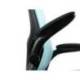 SILLA MARCA Q-CONNECT OFICINA ALBA MALLA BASE METALICA ALT MAX 1110 ANC 610 PROF 580 RUEDAS PREMIUM COLOR NEGRO AZUL