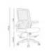 SILLA MARCA Q-CONNECT OFICINA ALBA MALLA BASE METALICA ALT MAX 1110 ANC 610 PROF 580 RUEDAS PREMIUM COLOR NEGRO
