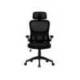 SILLA MARCA Q-CONNECT DIRECCION SORRENTO MALLA BASE METALICA ALT MAX 1320 ANC 650 PROF 600 MM RUEDAS PREMIUM NEGRO