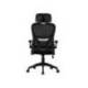 SILLA MARCA Q-CONNECT DIRECCION SORRENTO MALLA BASE METALICA ALT MAX 1320 ANC 650 PROF 600 MM RUEDAS PREMIUM NEGRO