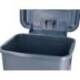 PAPELERA CONTENEDOR MARCA Q-CONNECT PLASTICO CON TAPA Y PEDAL 30 LITROS GRIS 395X395X420 MM