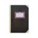 LIBRO CARTONE COSIDO MARCA FERNANDES FLECHA DIN A6+ RAYADO HORIZONTAL 50 HOJAS 100 GR NEGRO