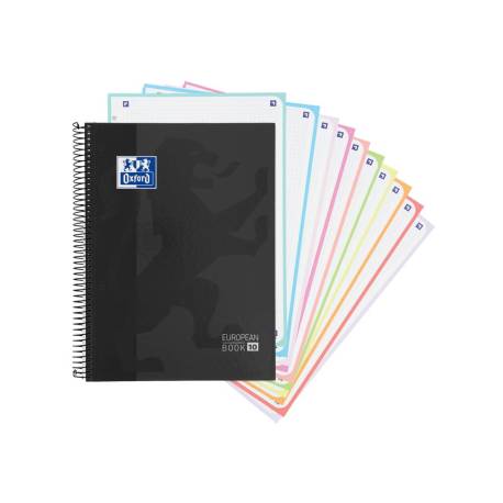 CUADERNO MARCA ESPIRAL OXFORD EUROPEANBOOK 10 SCHOOL CLASSIC TAPA EXTRADURA DIN A4+ 150 HOJAS CUADRO 5 MM