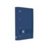 CARPETA 4 ANILLAS MARCA OXFORD EUROPEANBINDER LIVE&GO TAPA POLIFOAM DIN A4 + RECAMBIO 120 HOJAS CUADRO 5 MM AZUL