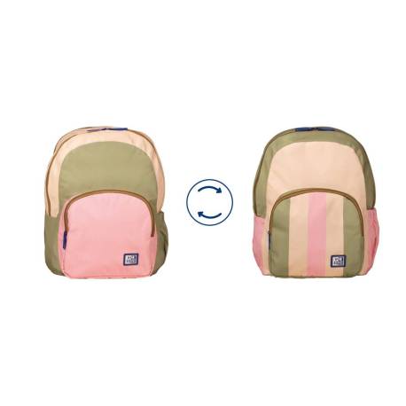 MOCHILA MARCA OXFORD REVERSIBLE SAFARI ROSE 130X300X385 MM