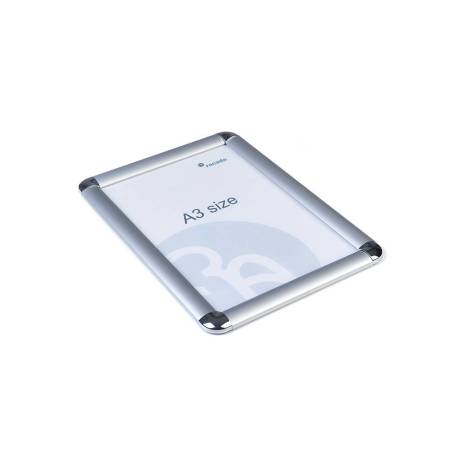 MARCO PORTA ANUNCIOS MARCA ROCADA CLIP DIN A3 MARCO DE ALUMINIO ANODIZADO 29,7X42 CM