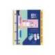 CARPETA CON RECAMBIO MARCA OXFORD EBINDER L&G PASTEL DIN A4+ 4 ANILLAS 35 MM RECAMBIO 80 H CUADRO 5 MM + JUEGO 5