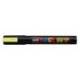 ROTULADOR MARCA UNI POSCA PC-5M MARCADOR DE PINTURA PUNTA CONICA 1,8-2,5 MM AMARILLO FLUORESCENTE