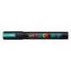 ROTULADOR MARCA UNI POSCA PC-5M MARCADOR DE PINTURA PUNTA CONICA 1,8-2,5 MM VERDE METALICO