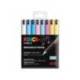 ROTULADOR MARCA UNI POSCA PC-1M MARCADOR DE PINTURA PUNTA EXTRAFINA 0,7 MM BLISTER DE 8 UNIDADES COLORES PASTEL