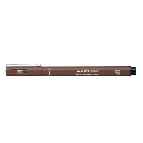 ROTULADOR MARCA UNIBALL PIN CALIGRADO MICROMETRICO 0,1 MM COLOR SEPIA