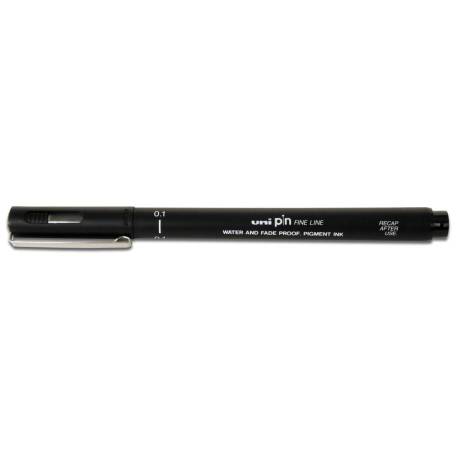 ROTULADOR MARCA UNIBALL PIN CALIBRADO MICROMETRICO 0,9 MM COLOR NEGRO