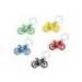 LLAVERO BICICLETA ACRILICO RECICLADO 5 UNIDADES COLORES SURTIDOS