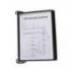 PORTACATALOGO DE PARED MARCA TARIFOLD PRO CON 5 FUNDAS A4 POLIPROPILENO EASY LOAD COLOR NEGRO 355X390X170 MM