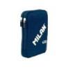 PLUMIER ESCOLAR MARCA MILAN 430 SINCE 1918 DOBLE CON ACCESORIOS COLOR AZUL 195X50X130 MM