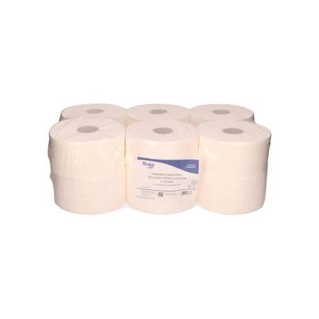 PAPEL HIGIENICO MARCA BUNZL GREENSOURCE CELULOSA VIRGEN 2 CAPAS BOBINA 150 MT PARA DISPENSADOR REF. 39939