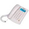 TELEFONO MARCA DAEWOO SOBREMESA PANTALLA RETROILUMINADA MANOS LIBRES COLOR BLANCO