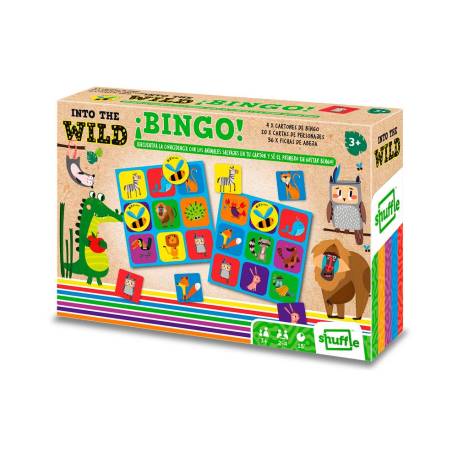 BINGO SHUFFLE INFANTIL INTO THE WILD +3 AÑOS