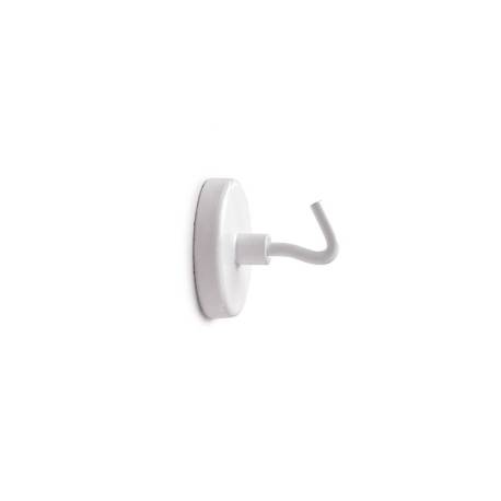 IMAN MARCA MAUL DE POTENCIA CON GANCHO 36 CM DIAMETRO PESO MAX. 6 KG COLOR BLANCO PACK DE 5 UNIDADES