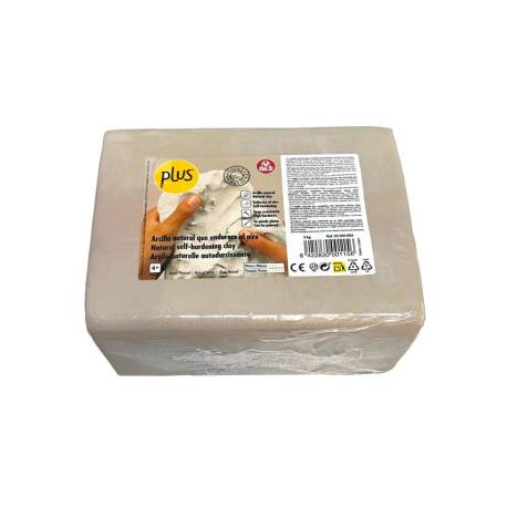PASTA DE MODELAR MARCA SIO-2 PLUS COLOR BLANCO NATURAL PAQUETE DE 5 KG