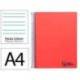 CUADERNO ESPIRAL MARCA LIDERPAPEL A4 WONDER TAPA PLASTICO 80H 90GR PAUTA ANCHA 3,5MM CON MARGEN COLOR ROJO