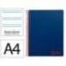 CUADERNO ESPIRAL MARCA LIDERPAPEL A4 WONDER TAPA PLASTICO 80H 90GR PAUTA ESTRECHA 2,5MM CON MARGEN COLOR AZUL MARINO