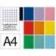 LIBRETA MARCA LIDERPAPEL SMART A4 48 HOJAS 75G/M2 CUADRO 5MM CON MARGEN COLORES SURTIDOS
