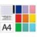 CUADERNO ESPIRAL MARCA LIDERPAPEL A4 MICRO SMART TAPA BLANDA 80H 75GR CUADRO 5MM DOBLE MARGEN 4 TALADROS COLORES