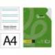 RECAMBIO MARCA LIDERPAPEL DIN A4 100 HOJAS 75 GR PAUTA 5 2.5MM CON MARGEN 4 TALADROS