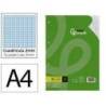 RECAMBIO MARCA LIDERPAPEL DIN A4 100 HOJAS 75 GR MILIMETRADO SIN MARGEN 4 TALADROS