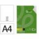 RECAMBIO MARCA LIDERPAPEL DIN A4 100 HOJAS 75 GR LISO SIN MARGEN 4 TALADROS