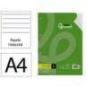 RECAMBIO MARCA LIDERPAPEL DIN A4 100 HOJAS 75 GR HORIZONTAL CON MARGEN 4 TALADROS