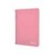 CUADERNO ESPIRAL MARCA LIDERPAPEL DIN A5 WITTY TAPA DURA 80H 90GR CUADRO 4MM CON MARGEN COLOR ROSA