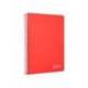CUADERNO ESPIRAL MARCA LIDERPAPEL DIN A5 WITTY TAPA DURA 80H 90GR CUADRO 4MM CON MARGEN COLOR ROJO