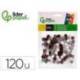 POMPONES DE COLORES MARCA LIDERPAPEL 1 CM TONALIDADES NEUTRAS BOLSA CON 120 UNIDADES
