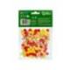 POMPONES DE COLORES MARCA LIDERPAPEL 1 CM TONALIDADES CALIDAS BOLSA CON 120 UNIDADES