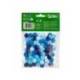 POMPONES DE COLORES MARCA LIDERPAPEL 1,5 CM TONALIDADES AZULES BOLSA CON 80 UNIDADES